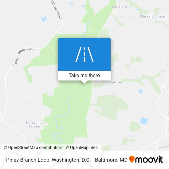 Mapa de Piney Branch Loop