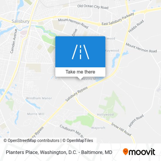 Planters Place map
