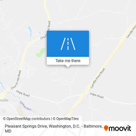 Mapa de Pleasant Springs Drive