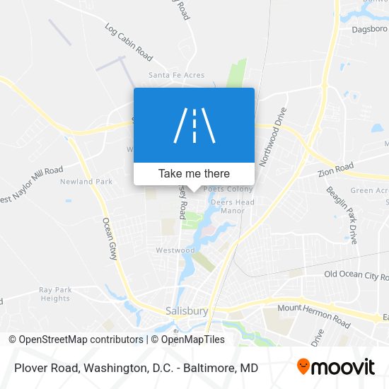 Plover Road map