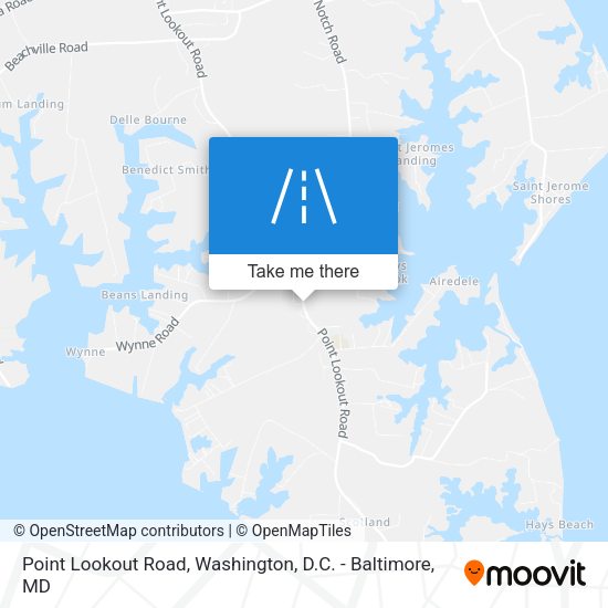 Point Lookout Road map