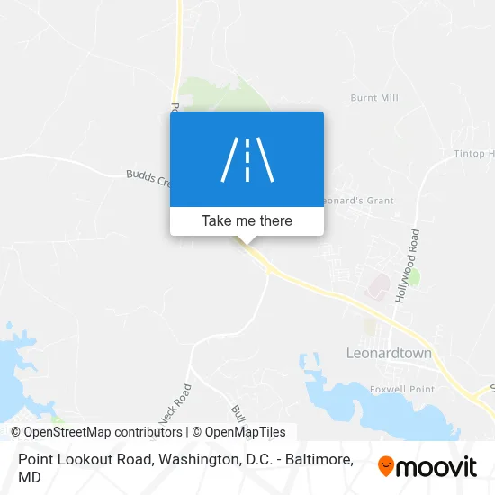 Point Lookout Road map