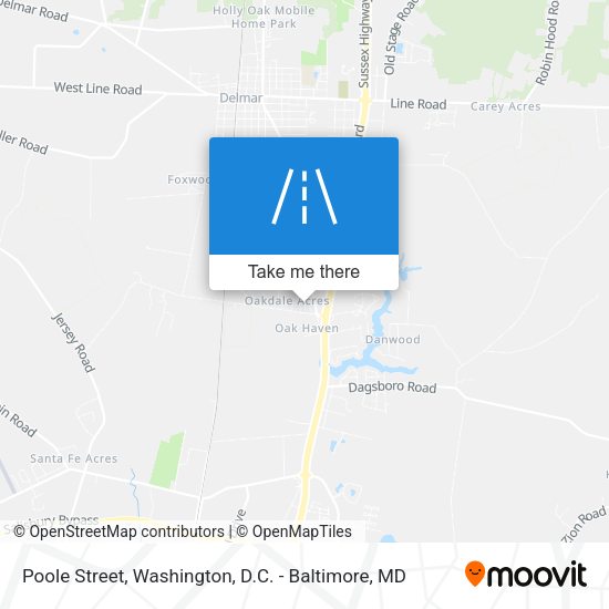 Mapa de Poole Street