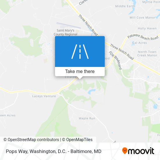 Mapa de Pops Way