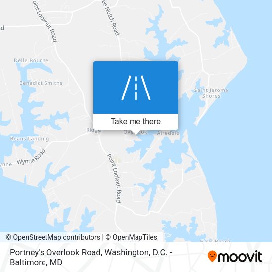 Portney's Overlook Road map