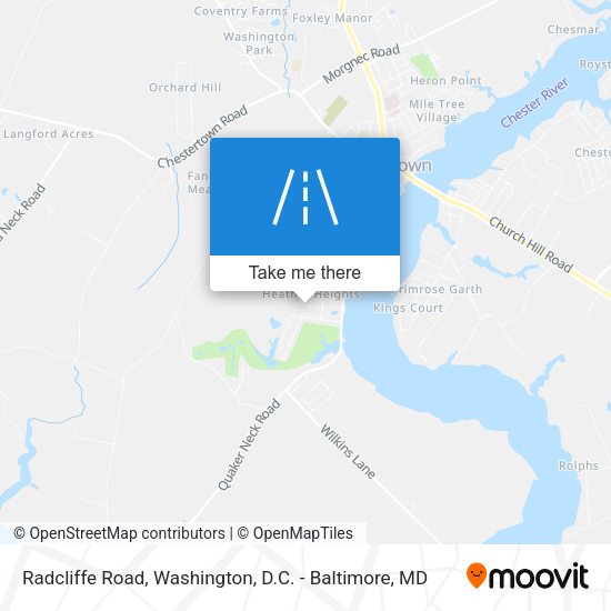 Mapa de Radcliffe Road