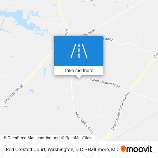 Red Crested Court map