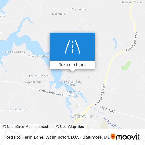 Mapa de Red Fox Farm Lane