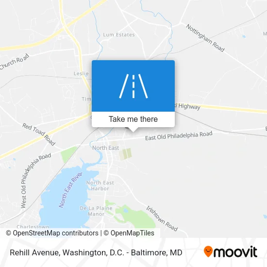 Rehill Avenue map