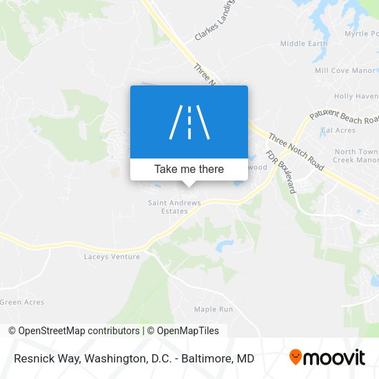 Resnick Way map