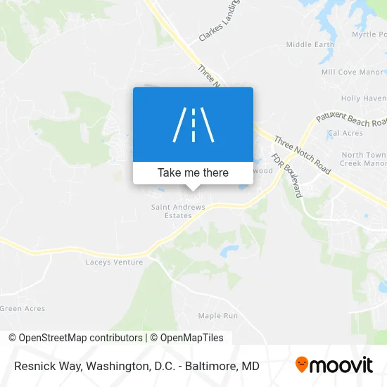 Resnick Way map