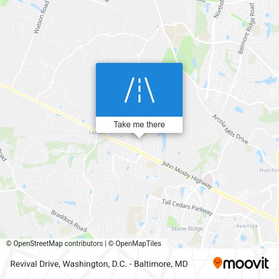 Revival Drive map