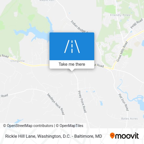 Rickle Hill Lane map
