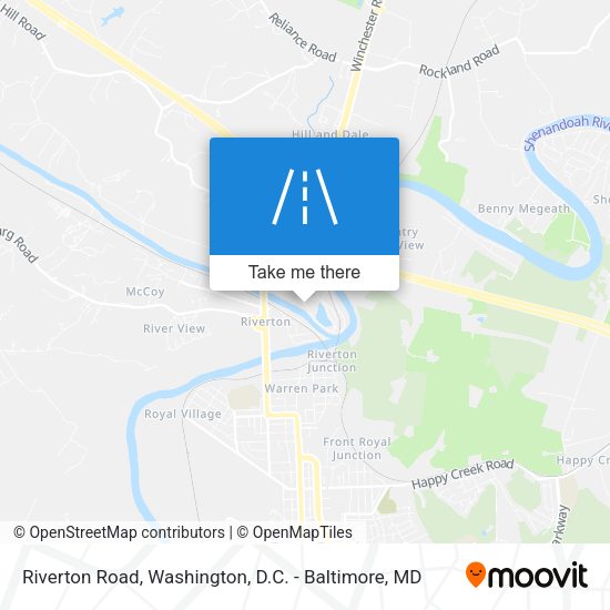 Riverton Road map