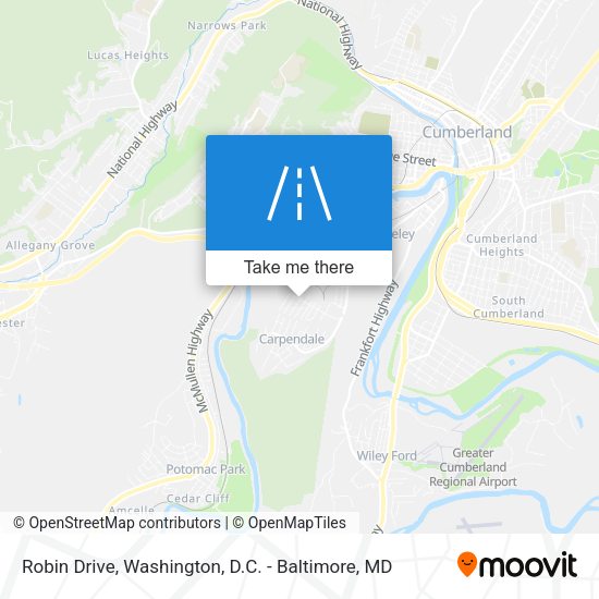 Robin Drive map