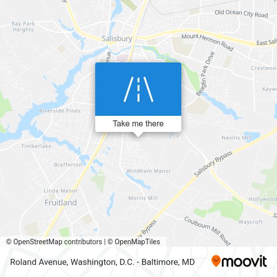 Mapa de Roland Avenue