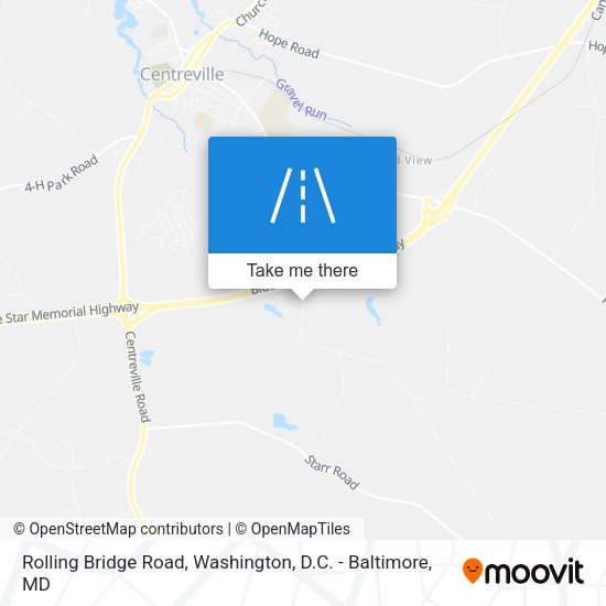 Mapa de Rolling Bridge Road