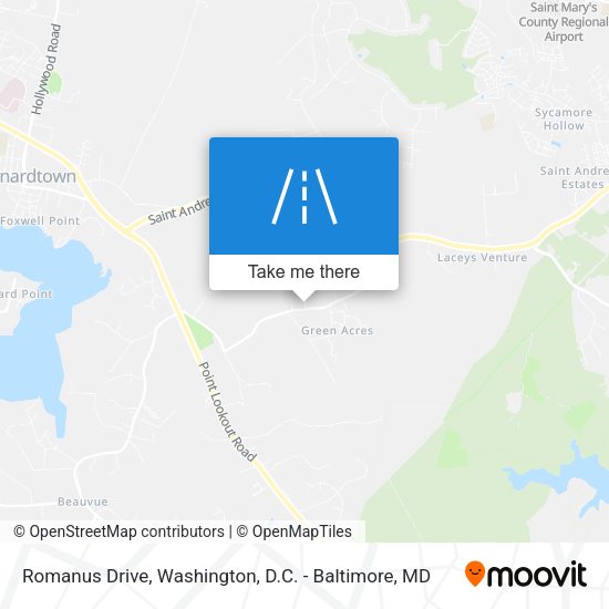 Mapa de Romanus Drive