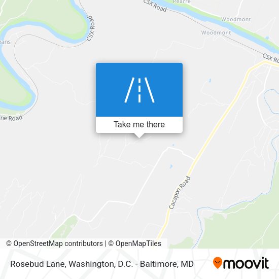 Mapa de Rosebud Lane