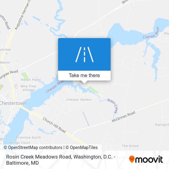 Rosin Creek Meadows Road map