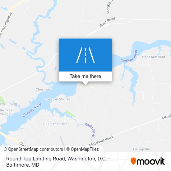 Round Top Landing Road map