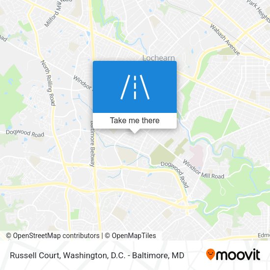 Mapa de Russell Court