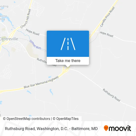 Ruthsburg Road map
