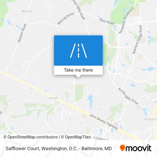 Safflower Court map