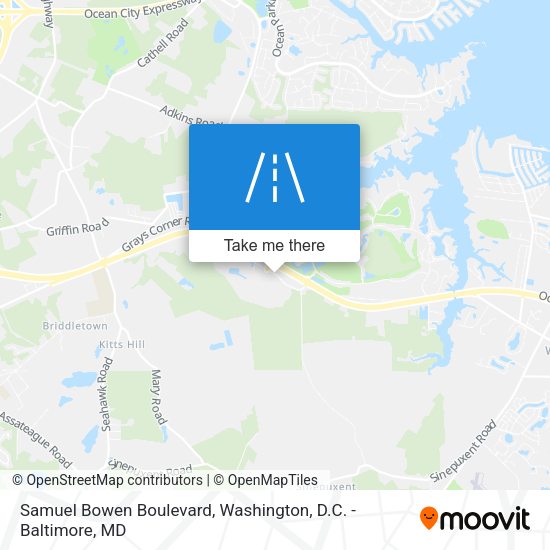 Mapa de Samuel Bowen Boulevard