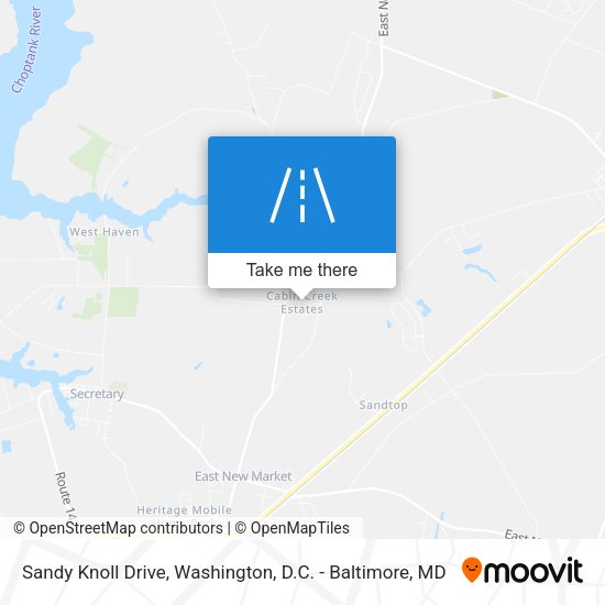 Mapa de Sandy Knoll Drive