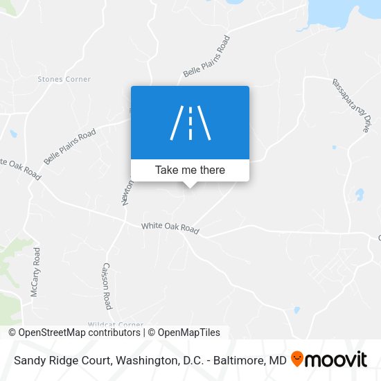 Mapa de Sandy Ridge Court
