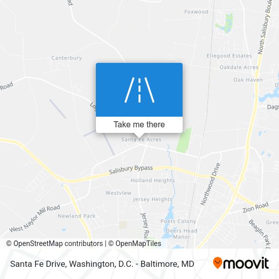 Santa Fe Drive map