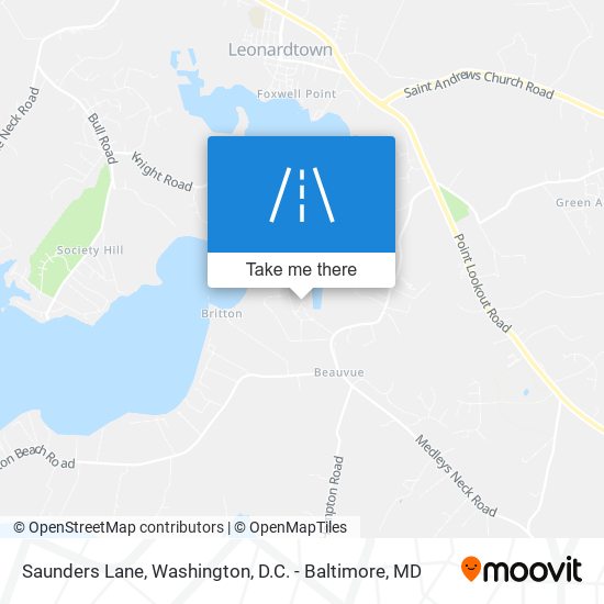 Saunders Lane map