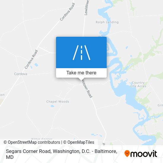 Mapa de Segars Corner Road