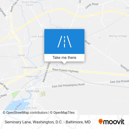 Seminary Lane map