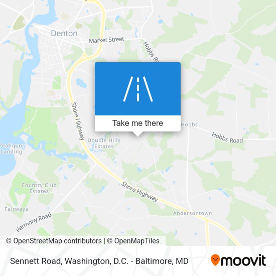 Sennett Road map