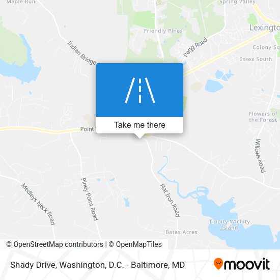 Shady Drive map