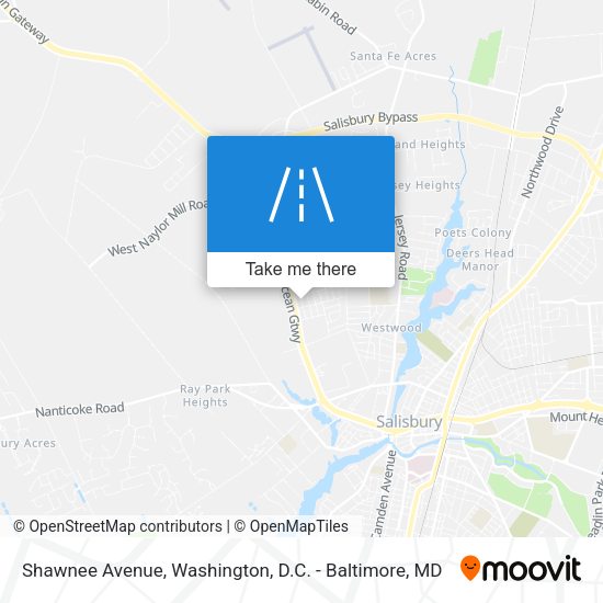 Mapa de Shawnee Avenue
