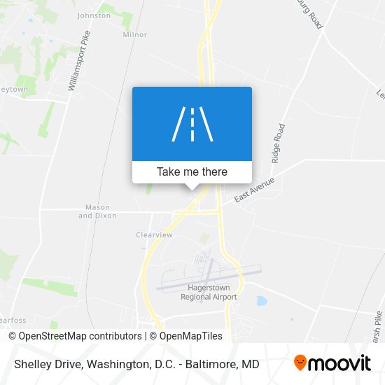 Shelley Drive map