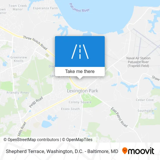 Shepherd Terrace map