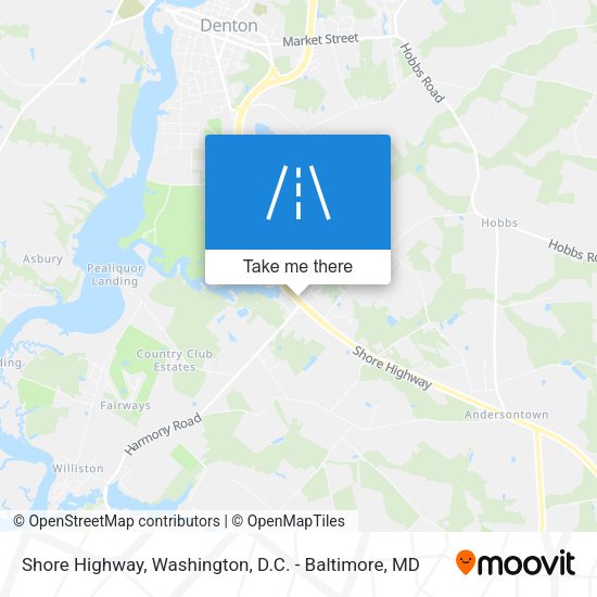 Shore Highway map