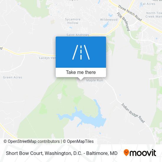 Mapa de Short Bow Court