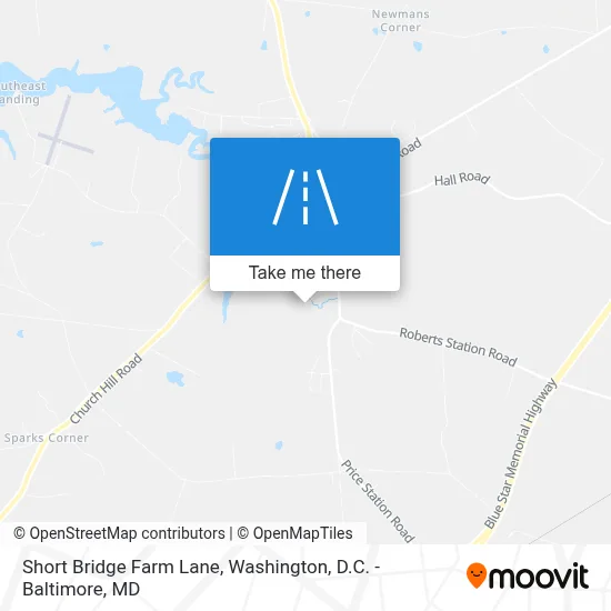 Short Bridge Farm Lane map