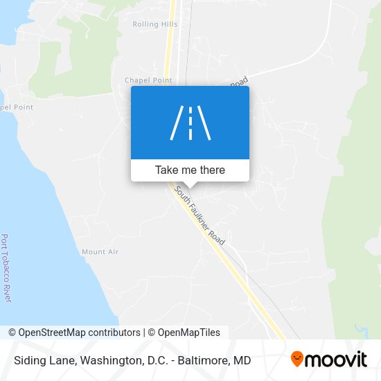 Siding Lane map
