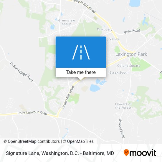Mapa de Signature Lane
