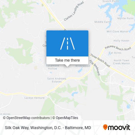 Silk Oak Way map