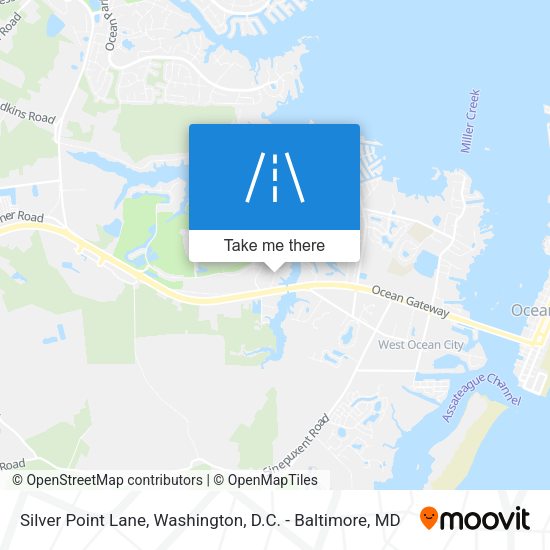 Silver Point Lane map