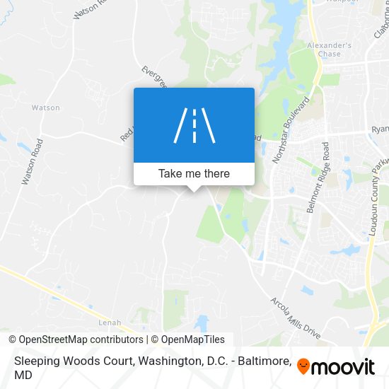 Mapa de Sleeping Woods Court