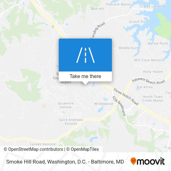 Smoke Hill Road map