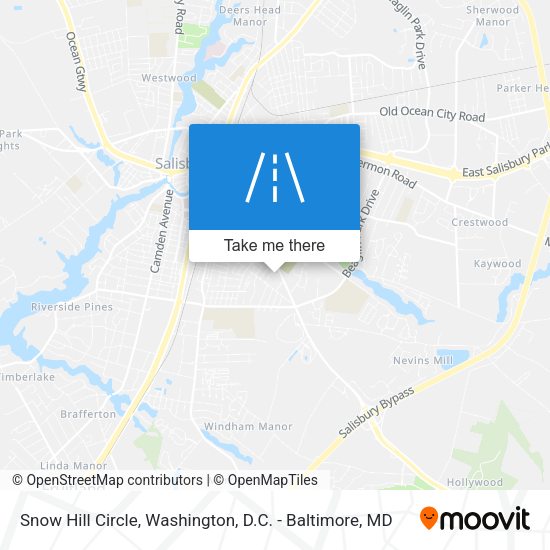 Snow Hill Circle map